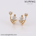 94213 Xuping neue Designs mit Blumenform Nachahmung Diamant Hoop Ohrring